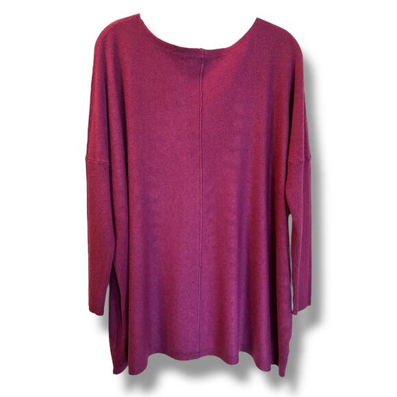 Orange Fashion Village Supersoft Boatneck Sweater O/S Plum - Picture 4 of 7